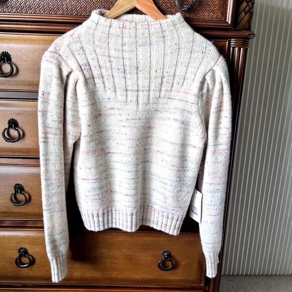 Citizens of Humanity Claudia Turtleneck Puff Sleeve Alpaca Wool Sweater Size XL - Picture 4 of 15